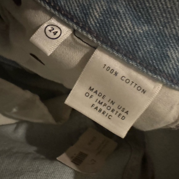 NWT GRLFRND Helena High Rise Straight Jean Jaggar Wash Sz 24 Distressed Denim - Picture 6 of 8